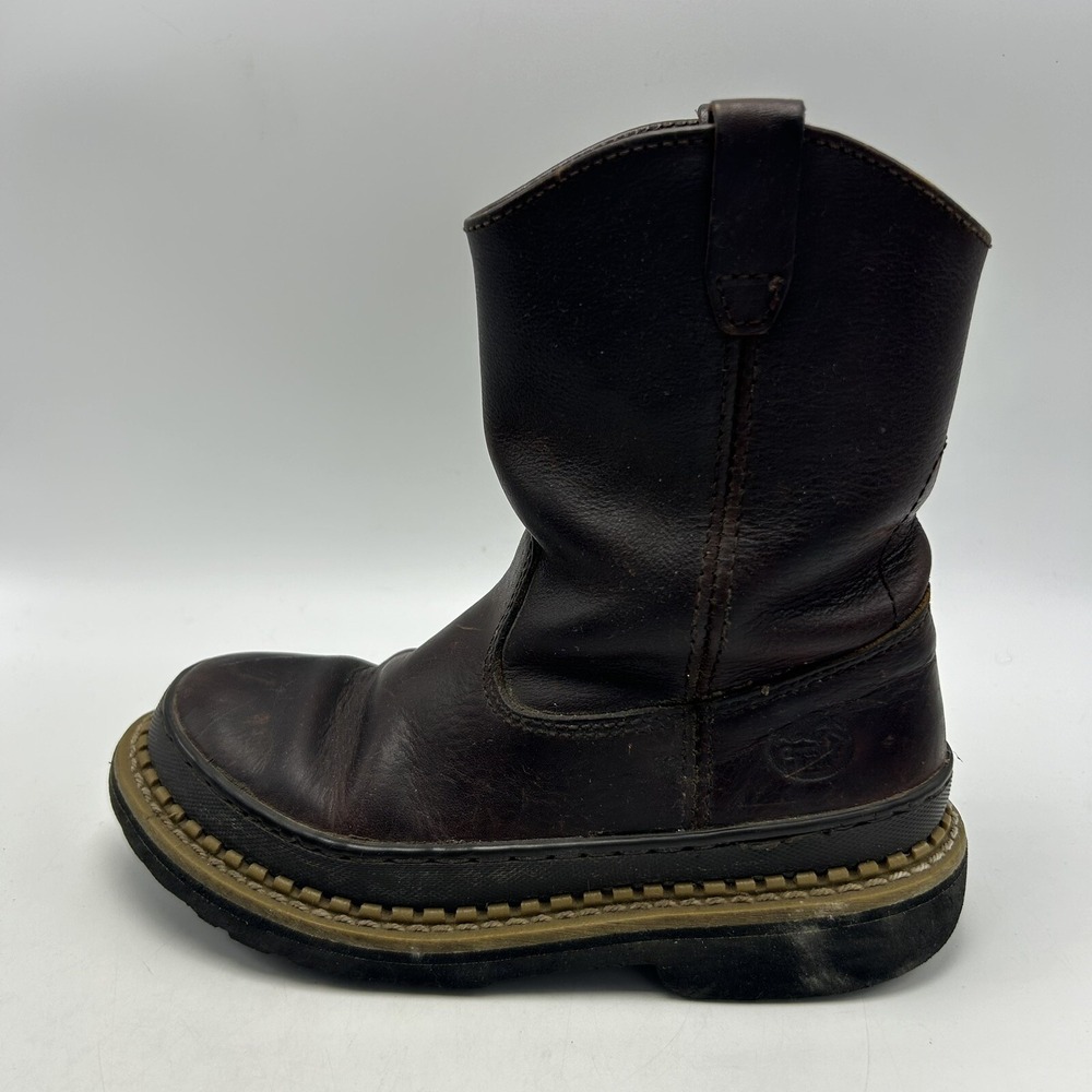 Georgia Giant Work Boots 3 M Boys Wellington Brown Waterproof Leather Cowboy